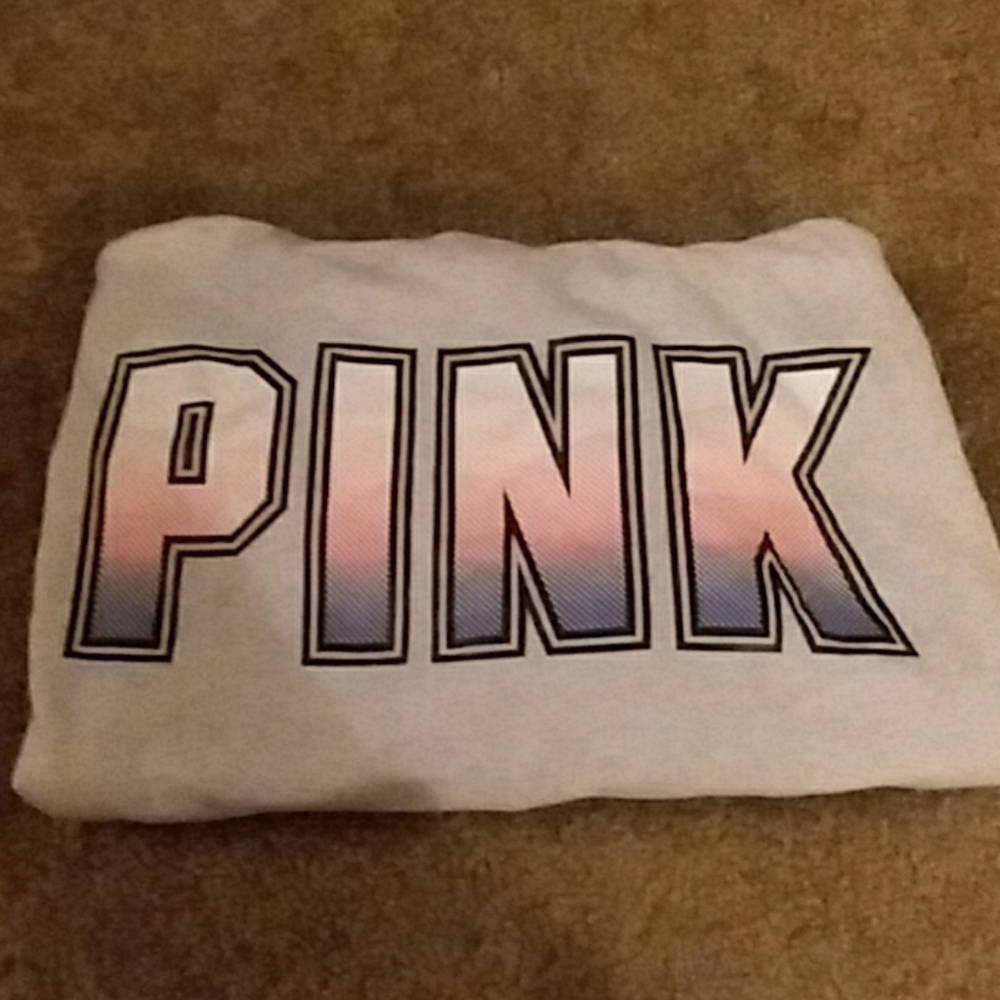 Vs Pink grey hooded zip up jacket